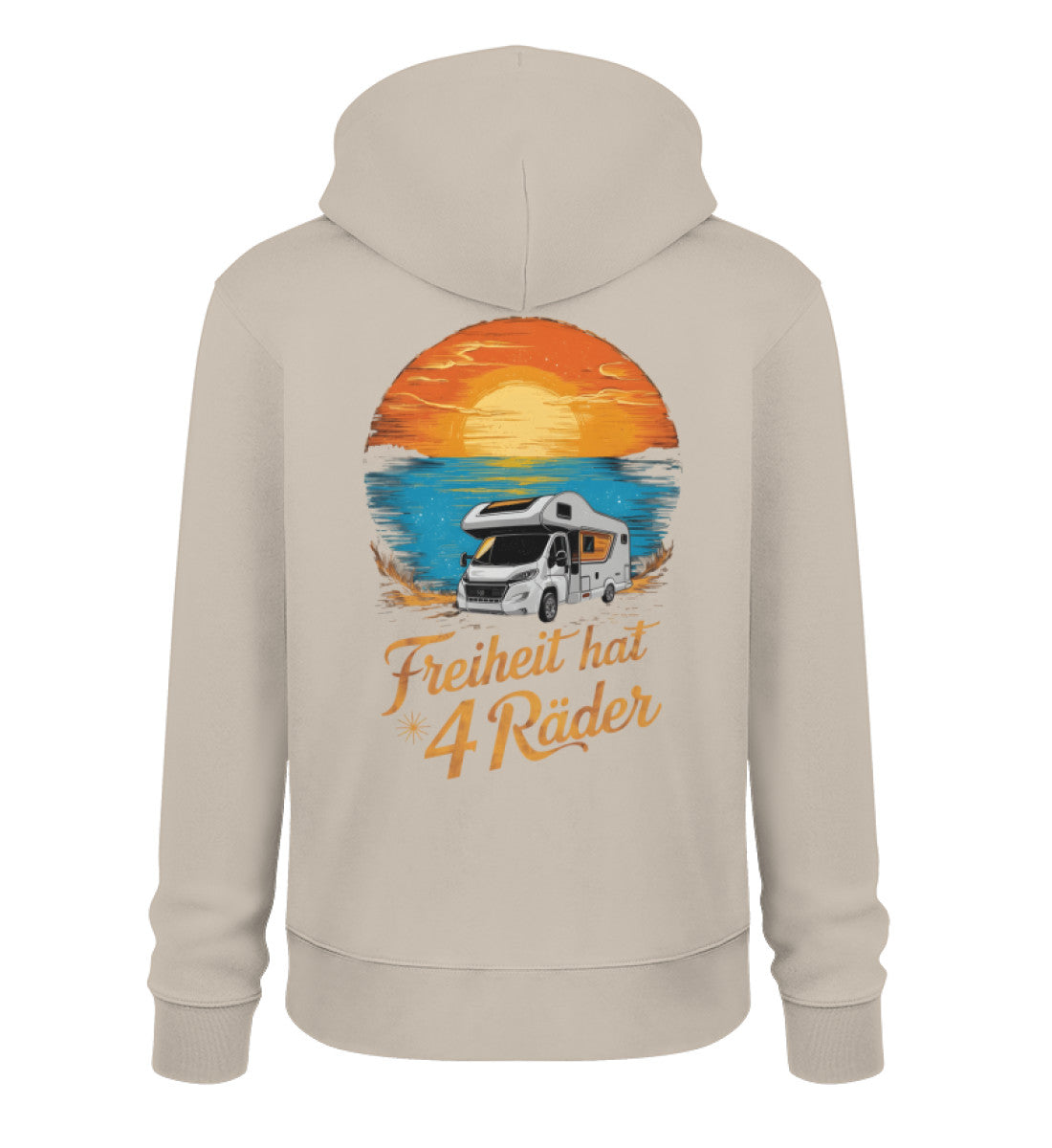 Freiheit hat 4 Räder - Damen Organic Hoodie - Wohnmobil - LazyDonkeyDesign 
