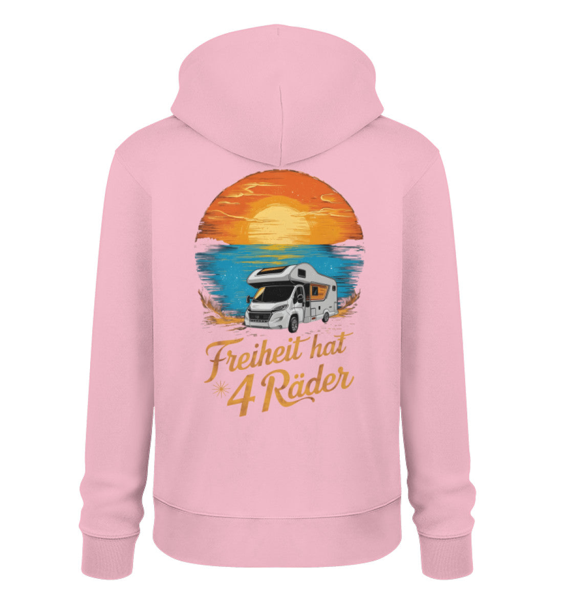 Freiheit hat 4 Räder - Damen Organic Hoodie - Wohnmobil - LazyDonkeyDesign 