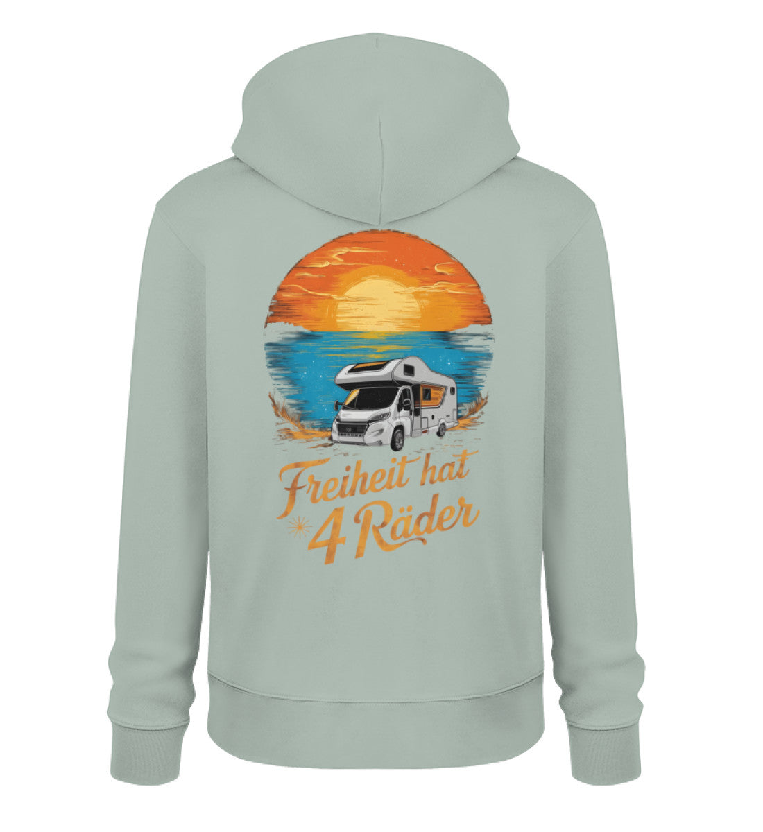 Freiheit hat 4 Räder - Damen Organic Hoodie - Wohnmobil - LazyDonkeyDesign 