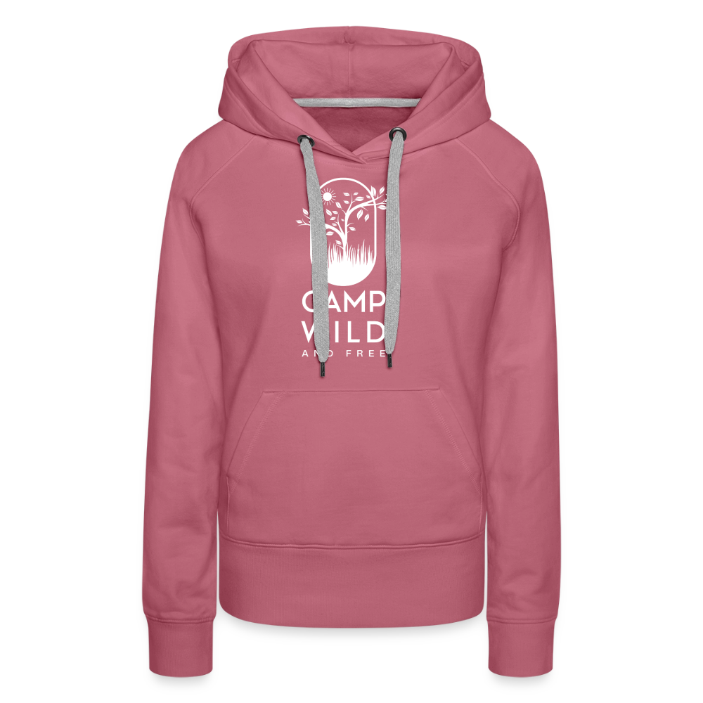 SS - Damen Hoodie - Wild and Free - Malve