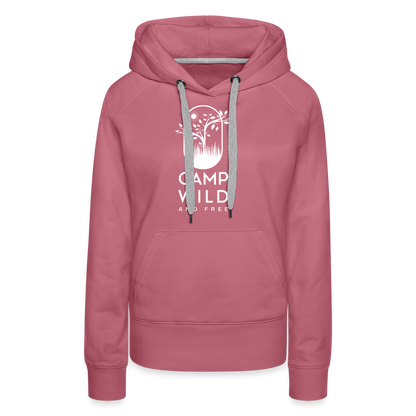 SS - Damen Hoodie - Wild and Free - Malve