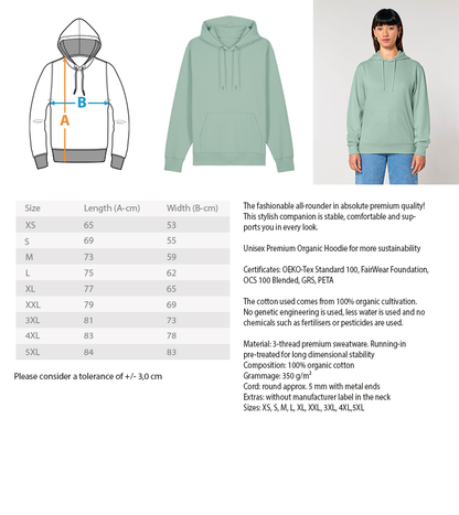 Camping ist Zeitlos - Damen Organic Hoodie - Wohnmobil - LazyDonkeyDesign 
