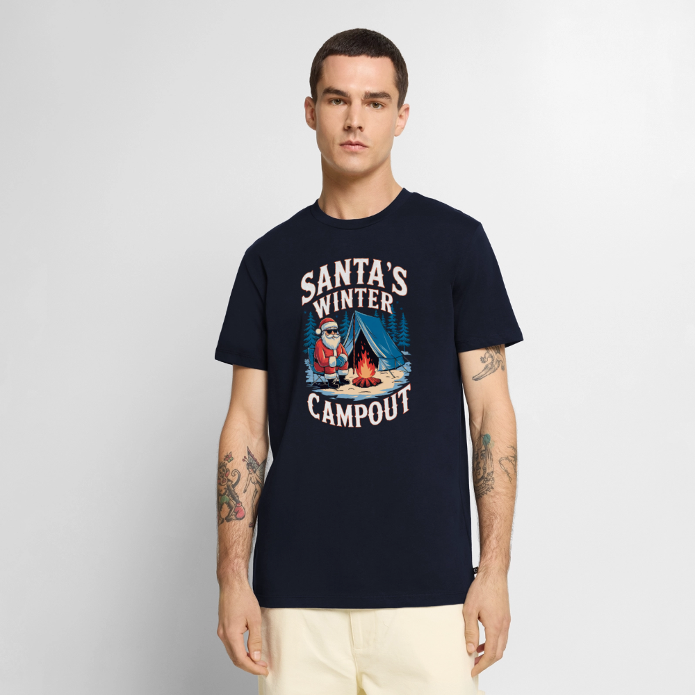Santas Campout - Herren Camping T-Shirt - Navy