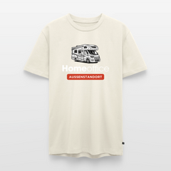 Wohnmobil Homeoffice - Herren Camping T-Shirt - Naturweiß
