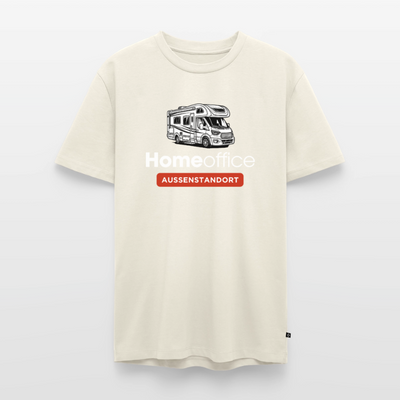 Wohnmobil Homeoffice - Herren Camping T-Shirt - Naturweiß