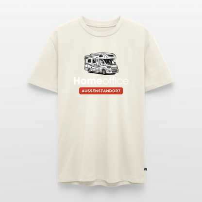 Wohnmobil Homeoffice - Herren Camping T-Shirt - Naturweiß