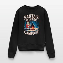 Santas Campout - Damen Camping Sweatshirt - Schwarz