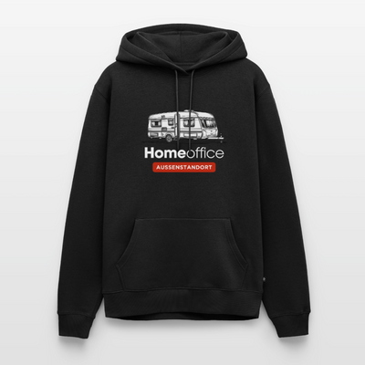 Wohnwagen Homeoffice - Herren Camping Hoodie - Schwarz