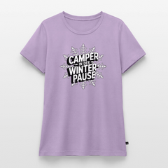 Camper in Winterpause - Damen Camping T-Shirt - Lavendel