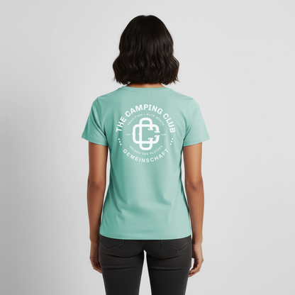 Camping Club - Damen Camping T-Shirt - Mint 