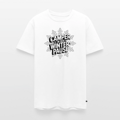 Camper in Winterpause - Herren Camping T-Shirt - Weiß