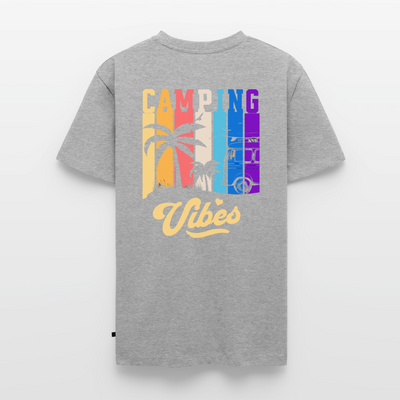 Camping Vibes - HerrenCamping T-Shirt - Grau meliert
