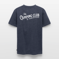 Vintage Camping Club - Herren Camping T-Shirt - Rückendruck - Jeansblau 