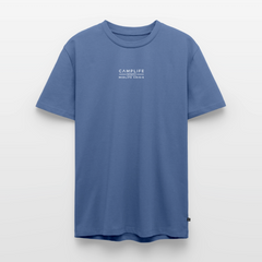 Camplife statt Midlife Crisis - Herren Camping T-Shirt - Taubenblau