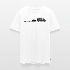 Evolution Vanlife - Herren Camping T-Shirt - Weiß