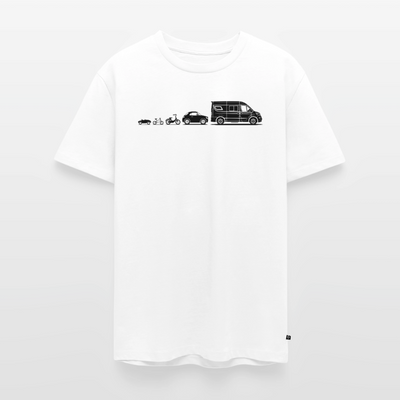 Evolution Vanlife - Herren Camping T-Shirt - Weiß