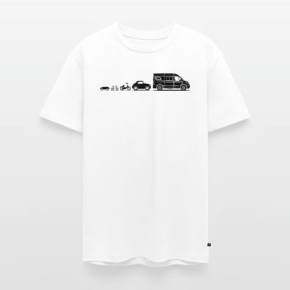 Evolution Vanlife - Herren Camping T-Shirt - Weiß