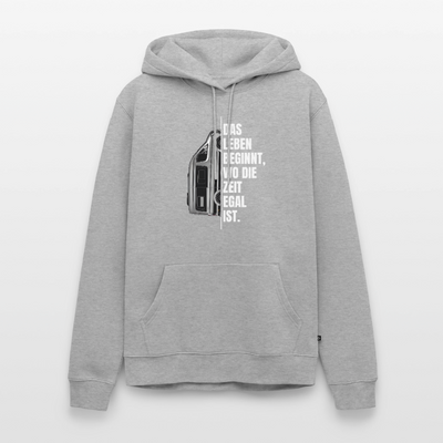 Camping ist Zeitlos - Herren Camping Hoodie - Vanlife - Grau meliert