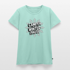 Camper in Winterpause - Damen Camping T-Shirt - Mint 