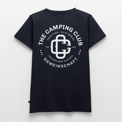 Camping Club - Damen Camping T-Shirt - Navy