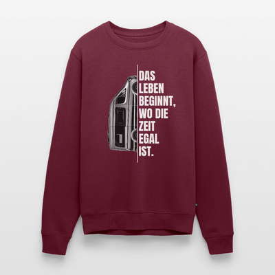 Camping ist Zeitlos - Herren Camping Sweatshirt - Vanlife - Burgunderrot