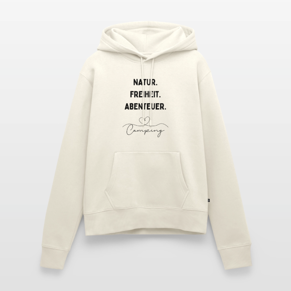 Natur Freiheit Abenteuer - Damen Camping Hoodie - Naturweiß