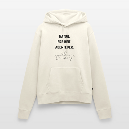 Natur Freiheit Abenteuer - Damen Camping Hoodie - Naturweiß