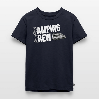 Vanlife Camping Crew - Kinder Camping T-Shirt - Navy