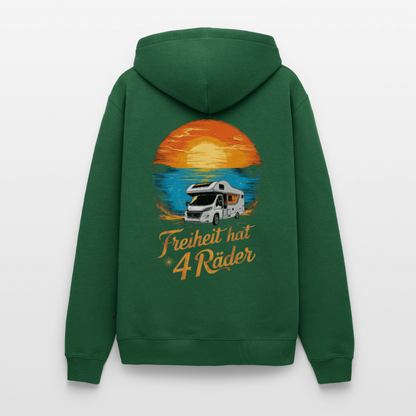 Freiheit hat 4 Räder - Herren Camping Hoodie - Wohnmobil - Flaschengrün