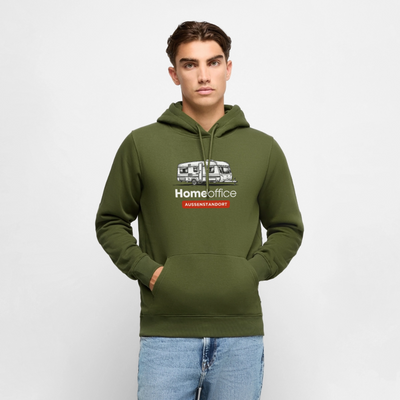 Wohnwagen Homeoffice - Herren Camping Hoodie - Khaki