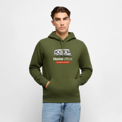 Wohnwagen Homeoffice - Herren Camping Hoodie - Khaki