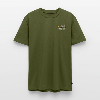 Definition von Glück - Herren Camping T-Shirt - Wohnwagen - Khaki