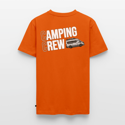 Vanlife Camping Crew - Herren Camping T-Shirt - Rückendruck - Orange 