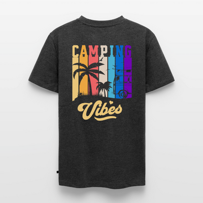 Camping Vibes - HerrenCamping T-Shirt - Anthrazit meliert