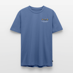 Definition von Glück - Herren Camping T-Shirt - Wohnwagen - Taubenblau