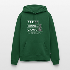 Eat Drink Camp - Herren Camping Hoodie - Bulli - Flaschengrün
