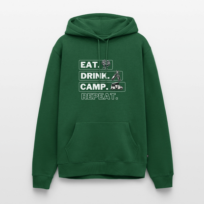 Eat Drink Camp - Herren Camping Hoodie - Bulli - Flaschengrün