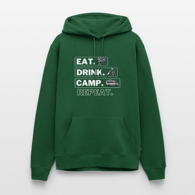 Eat Drink Camp - Herren Camping Hoodie - Vanlife - Flaschengrün