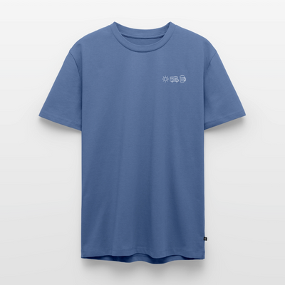 Sonne Wohnmobil Bier - Herren Camping T-Shirt - Taubenblau