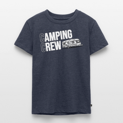 Wohnwagen Camping Crew - Kinder Camping T-Shirt - Jeansblau 