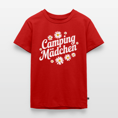 Camping Mädchen - Kinder Camping T-Shirt - Rot