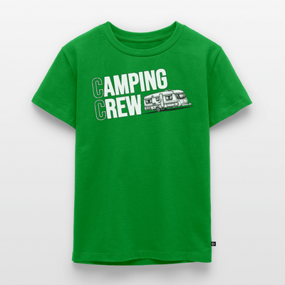 Wohnwagen Camping Crew - Kinder Camping T-Shirt - Grün