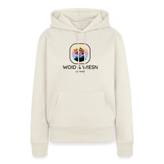 Woid & Wiesn Camper - Damen Camping Hoodie - Naturweiß