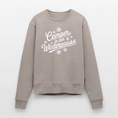 Camper im Winter - Damen Camping Sweatshirt - Taupe