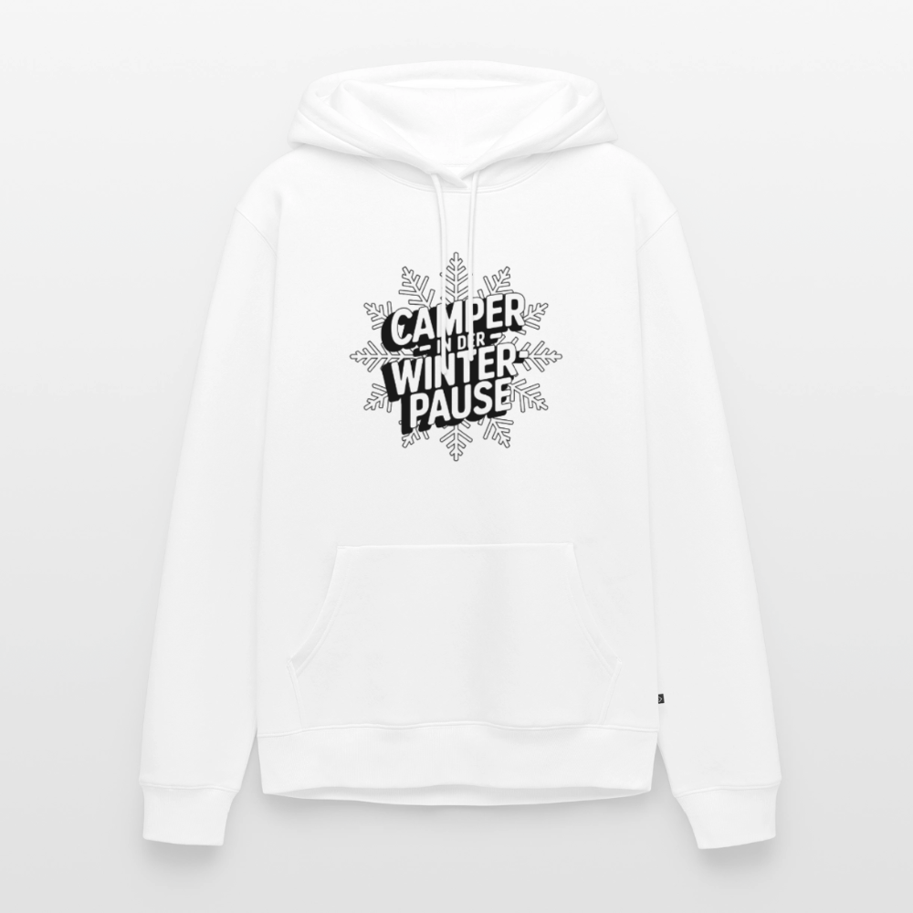Camper in Winterpause - Herren Camping Hoodie - Weiß