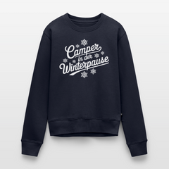 Camper im Winter - Damen Camping Sweatshirt - Navy