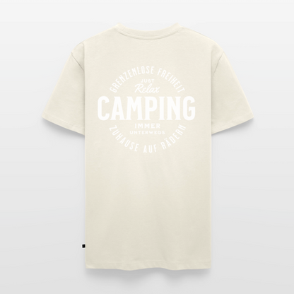 Grenzenlose Freiheit - Herren Camping T-Shirt - Naturweiß