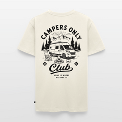 Campers Only Club - Herren Camping T-Shirt - Van - Naturweiß