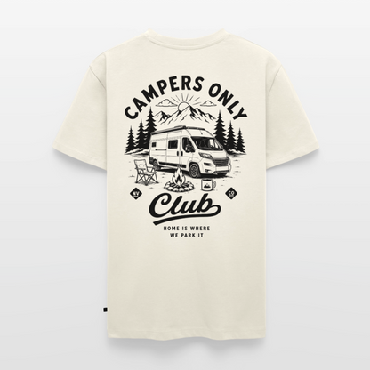 Campers Only Club - Herren Camping T-Shirt - Van - Naturweiß