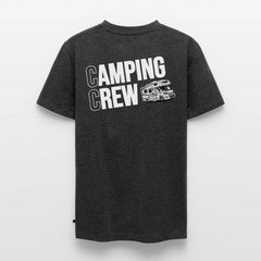 Wohnmobil Camping Crew - Herren Camping T-Shirt - Rückendruck - Anthrazit meliert